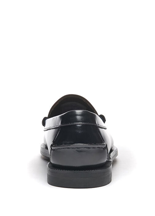 Classic Dan Siyah Kadın Deri Loafer - Görsel 4