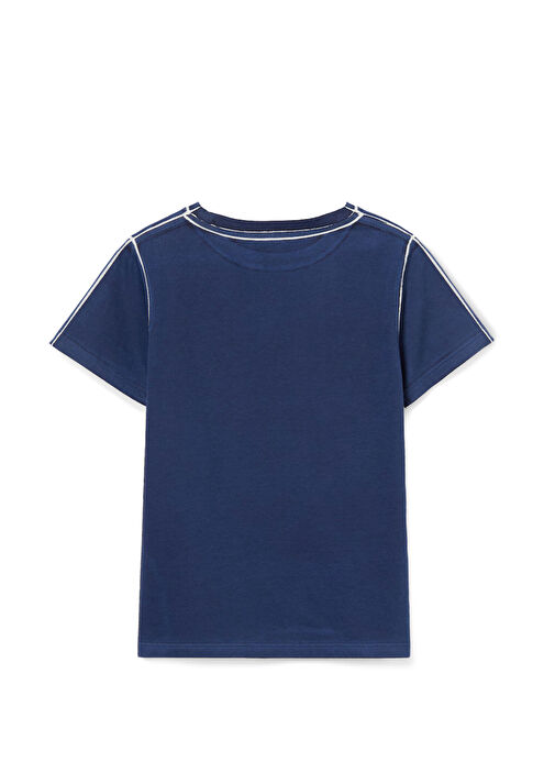 Gucci - Mavi Logo Baskılı Erkek Çocuk T-shirt - Mavi