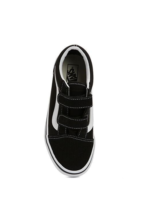 JN Old Skool V Siyah Çocuk Deri Sneaker - Görsel 5