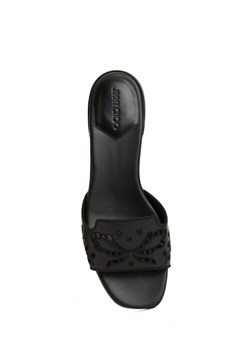 Ariane Siyah Kadın Deri Terlik - Görsel 5