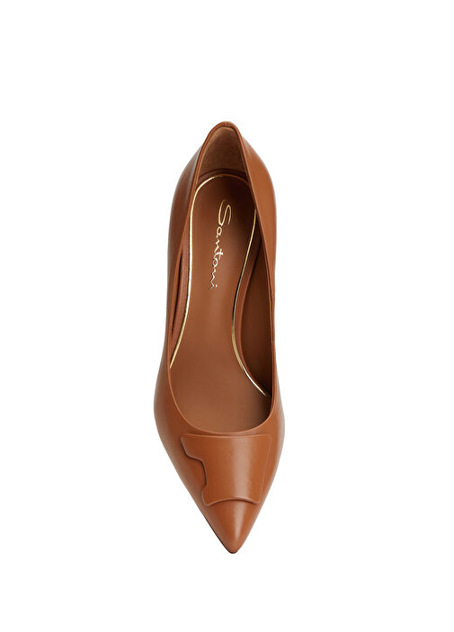 Santoni Santoni Kahve Taba Deri Stiletto Beymen'de! Kahve Taba - 5. görsel