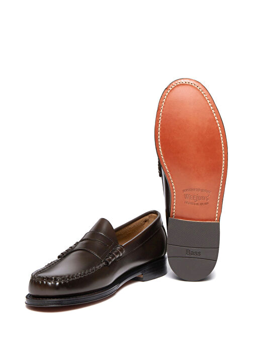 Weejuns Larson Penny Kahverengi Erkek Deri Loafer - Görsel 5