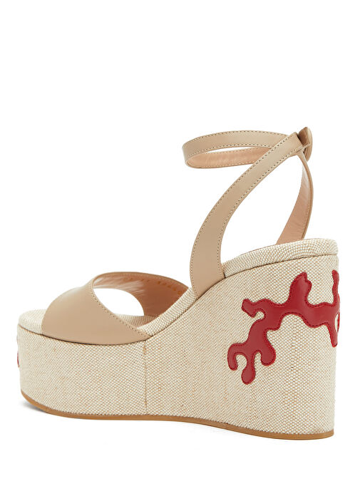 Bej Kadın Deri Espadril - Görsel 4