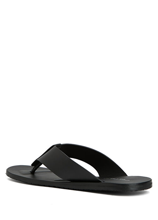 Bastian Siyah Erkek Deri Terlik - Görsel 4