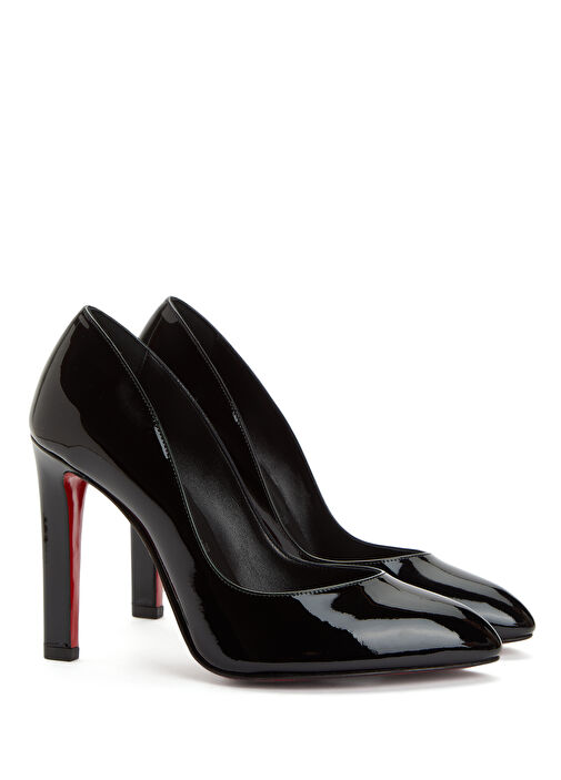 Fannylove Siyah Deri Topuklu Ayakkabı - Görsel 3