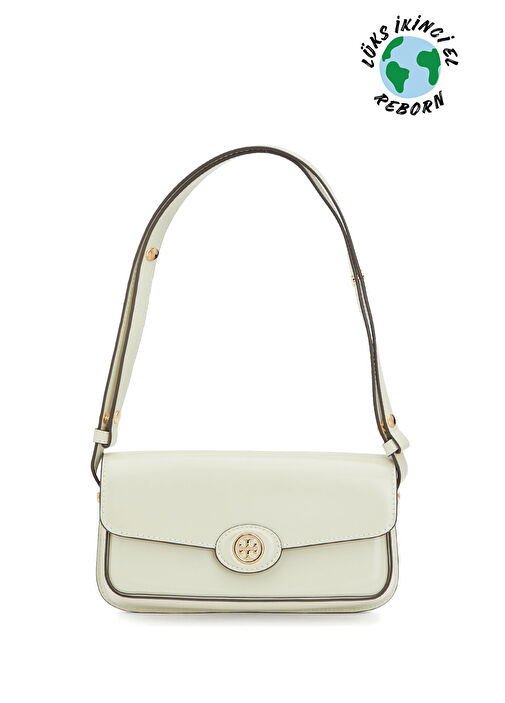 ロザリーナ Beymen Reborn - Tory Burch Robinson Spazzolato E/W Çanta - Beyaz
