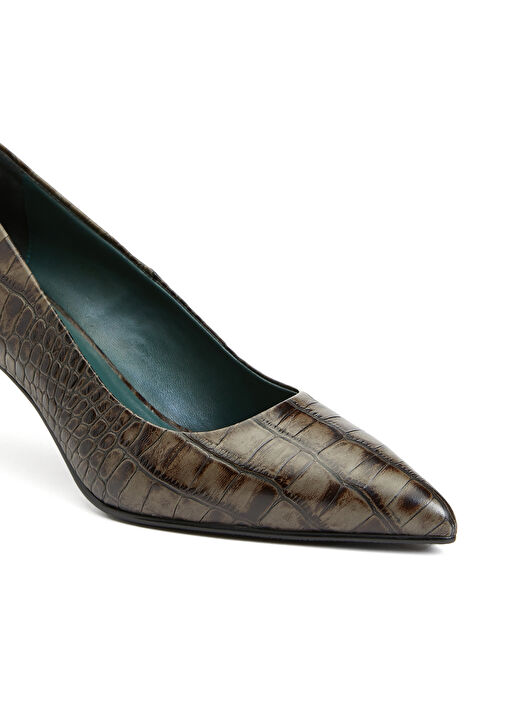 George Hogg George Hogg Koyu Yeşil Krokodil Desenli Deri Gova Beymen'de! Koyu Yeşil - 7. görsel