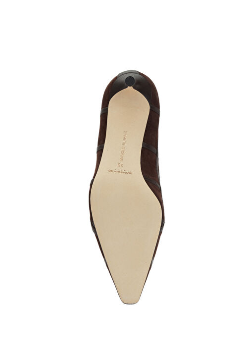 Manolo Blahnik Manolo Blahnik Marenpla Kahverengi Deri Topuklu Ayakkabı Basketbol Ayakkabıları | Beymen Kahverengi - 6. görsel