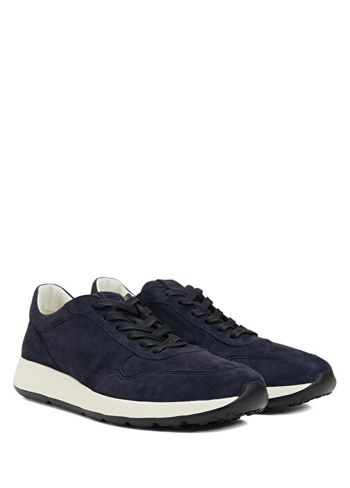 Lacivert Erkek Deri Sneaker - Görsel 3