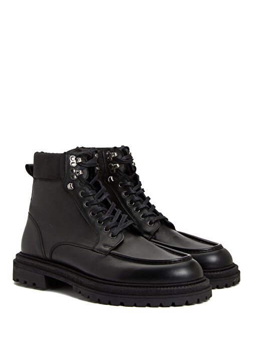 Siyah Erkek Deri Bot - Görsel 3
