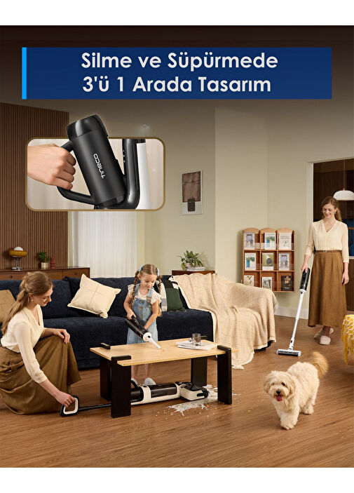 Tineco - Floor One Switch S6 Stretch Islak Kuru Dikey Süpürge