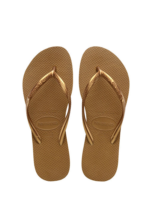 Havaianas Slim Bronze Womens Beach Slippers