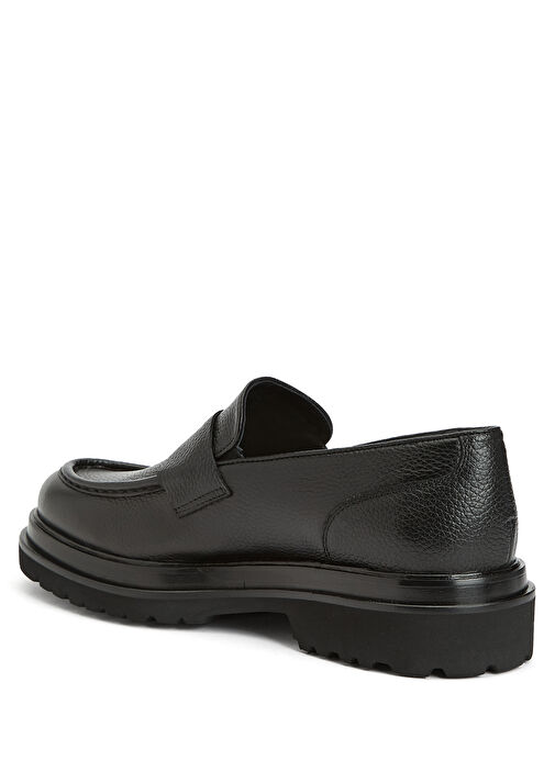 Siyah Erkek Deri Loafer - Görsel 4