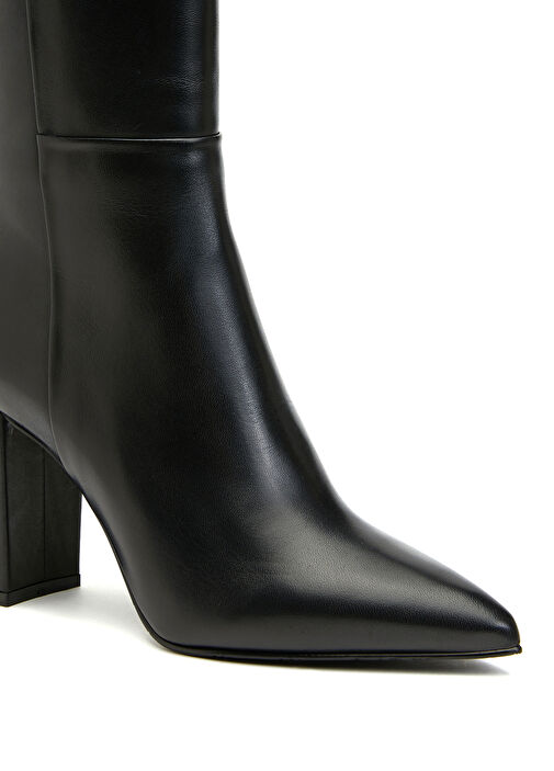 Siyah Kadın Deri Çizme - Görsel 7
