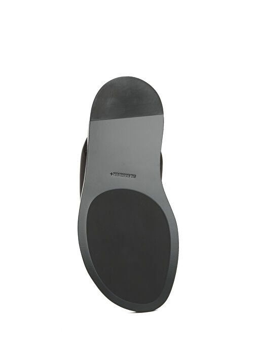 Kahverengi Kadın Deri Terlik - Görsel 6