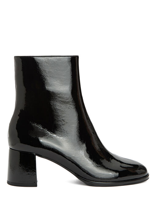 Siyah Parlak Kadın Bot - Görsel 2