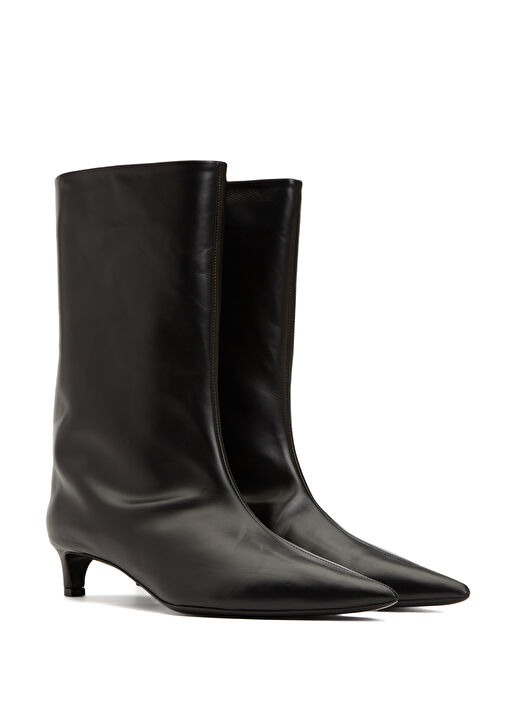 Siyah Kadın Deri Bot - Görsel 3
