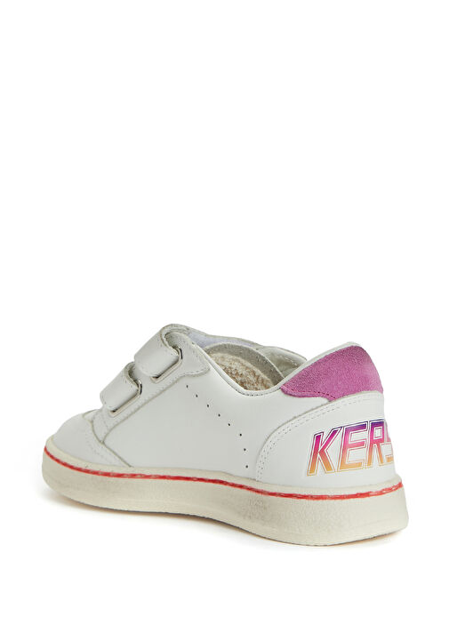 BallStar Beyaz Unisex Çocuk Deri Sneaker - Görsel 4
