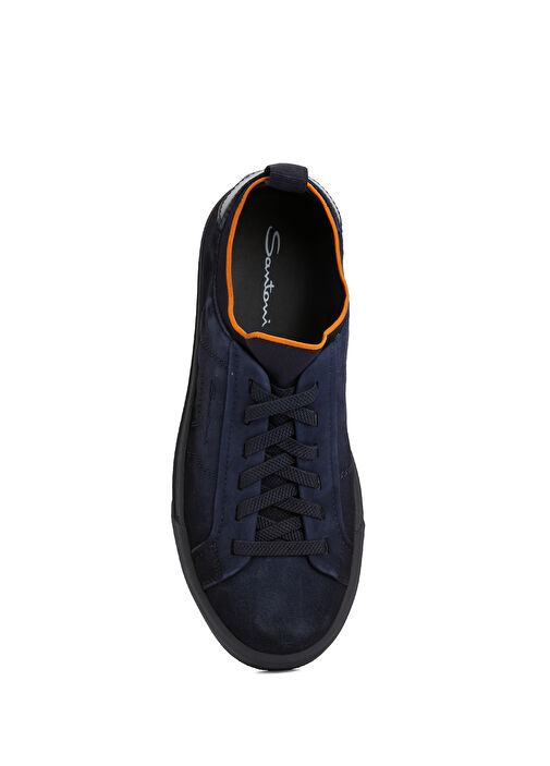 Lacivert Erkek Deri Sneaker - Görsel 5