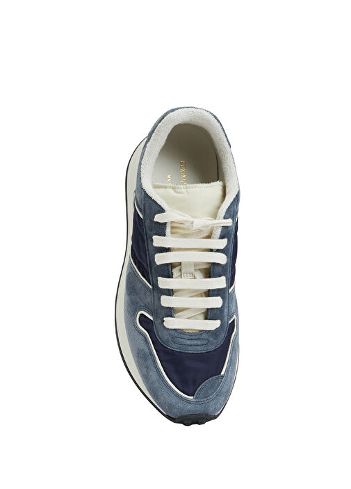 Track Lacivert Erkek Deri Sneaker - Görsel 5