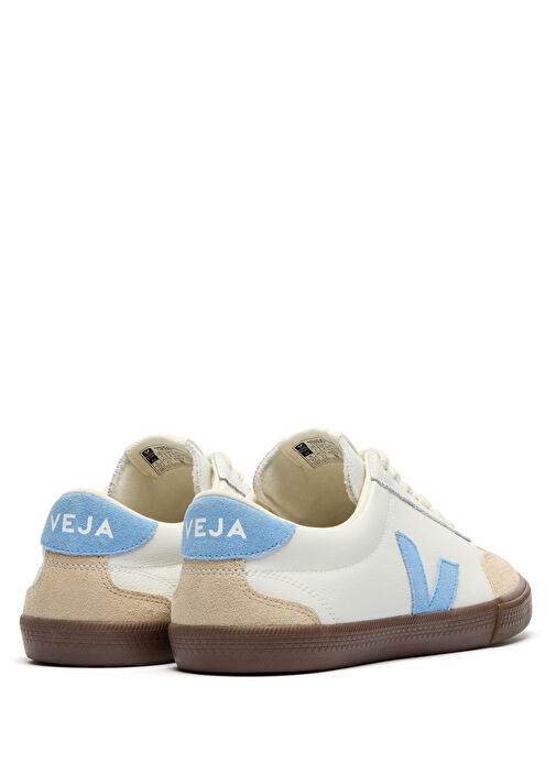 Volley Beyaz Mavi Erkek Deri Sneaker - Görsel 4