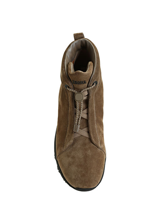 Kahverengi Erkek Deri Sneaker - Görsel 5