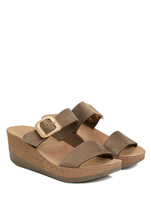 Vizon Kadın Deri Terlik - Görsel 3