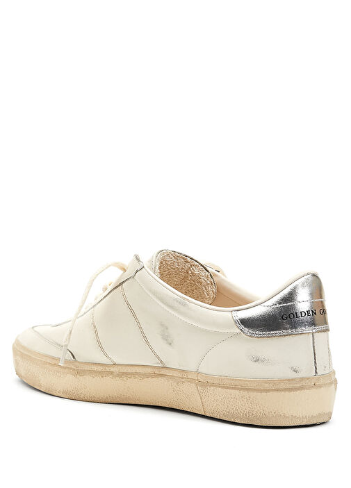 Soul Star Kırık Beyaz Erkek Deri Sneaker - Görsel 4