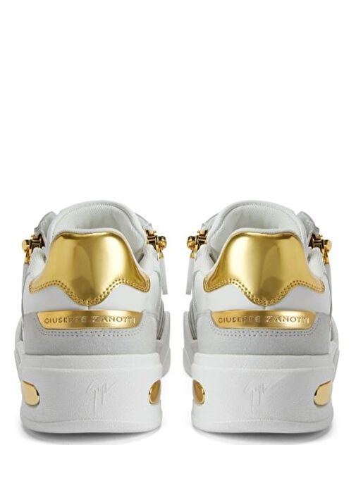 Beyaz Kadın Deri Sneaker - Görsel 5