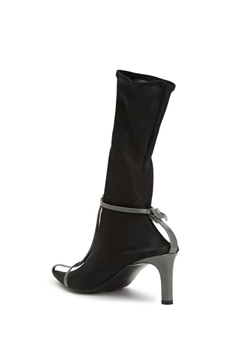 Siyah Gri Kadın Çizme - Görsel 4