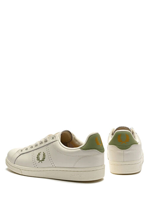 Beyaz Unisex Deri Sneaker - Görsel 5