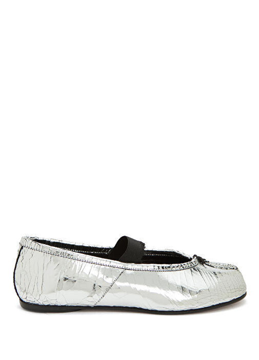 Tabi Siyah Silver Deri Babet - Görsel 2