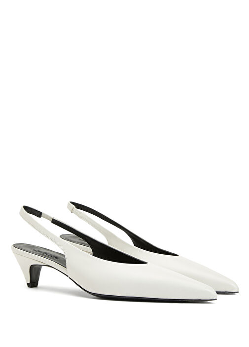 Divarese Divarese Krem Deri Topuklu Ayakkabı Babet | Beymen Krem - 3. görsel