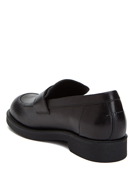 Siyah Erkek Deri Loafer - Görsel 4