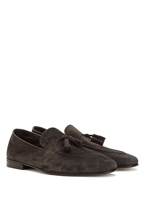 Brunello Cucinelli Kahverengi Brunello Cucinelli Süet Erkek Loafer