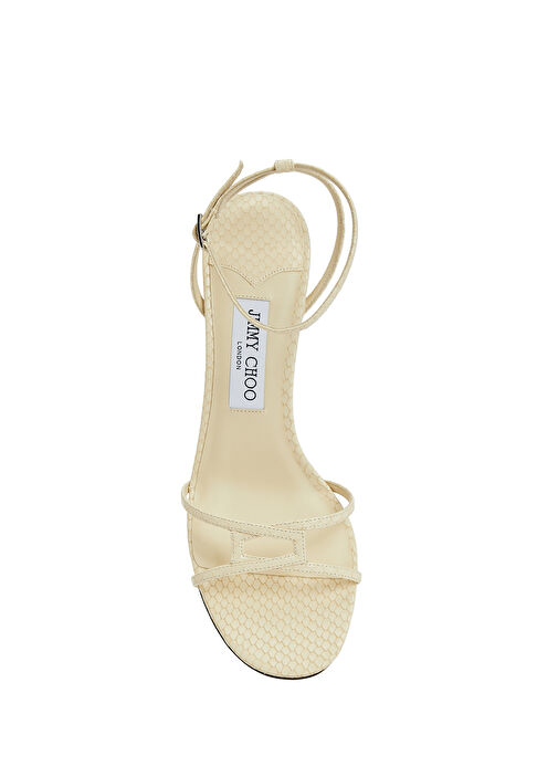 Leo Gold Deri Topuklu Sandalet - Görsel 5