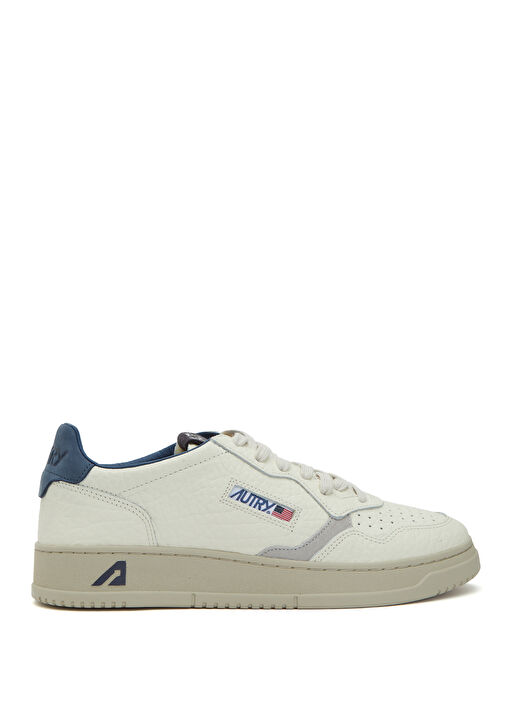 Krem Erkek Deri Sneaker - Görsel 2