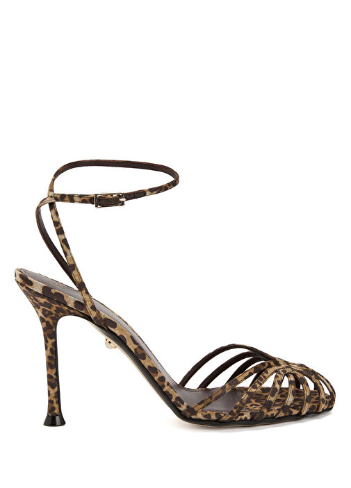Ally Leopar Desenli Kadın Deri Sandalet - Görsel 2