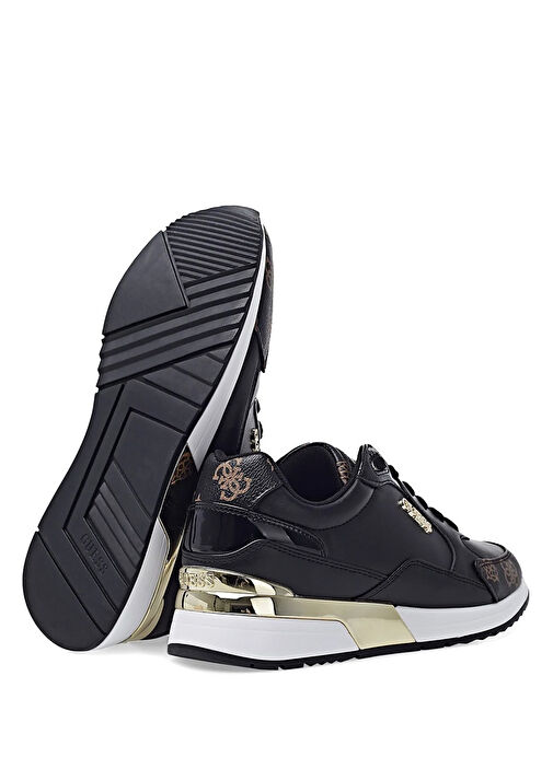 Siyah Logo Detaylı Kadın Sneaker - Görsel 5