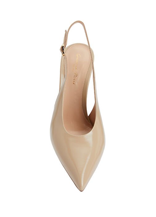 Robbie Bej Deri Topuklu Ayakkabı - Görsel 5