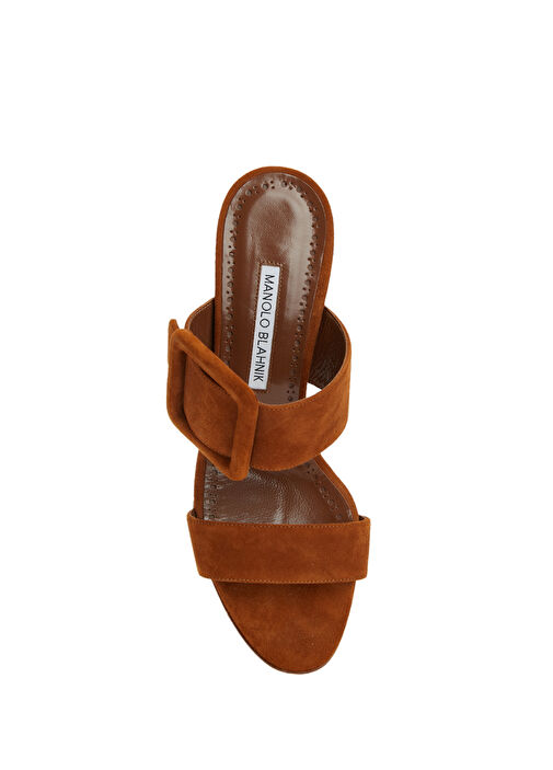 Manolo Blahnik Topuklu Terlik - Görsel 5