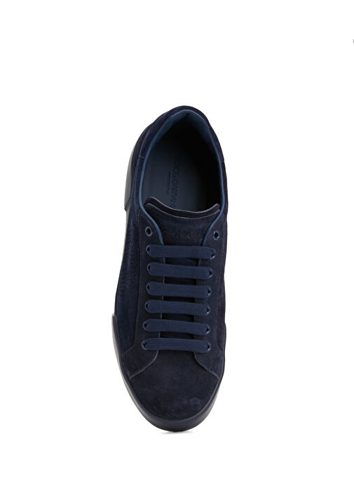 Portofino Lacivert Logo Detaylı Erkek Süet Sneaker - Görsel 5