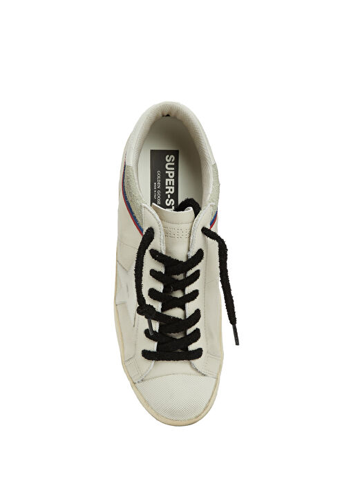 Super-Star Beyaz Gri Erkek Deri Sneaker - Görsel 5