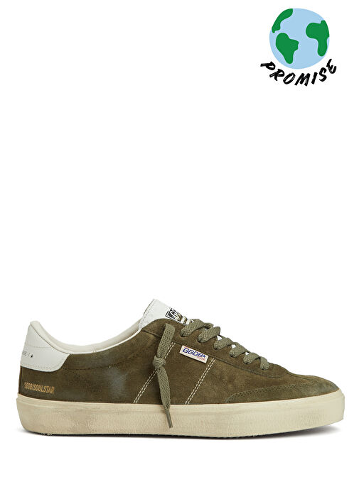 Soul Star Haki Beyaz Erkek Deri Sneaker - Görsel 2