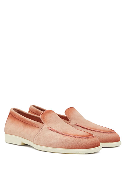 Pembe Erkek Süet Loafer - Görsel 3