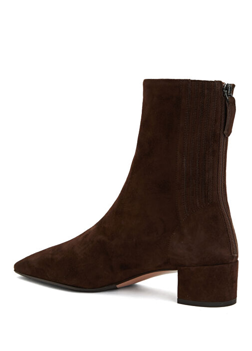 Saint Honore Koyu Kahverengi Kadın Deri Bot - Görsel 4