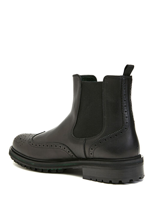 Siyah Erkek Deri Bot - Görsel 4
