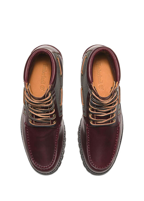 Vibram Koyu Kırmızı Erkek Deri Bot - Görsel 6