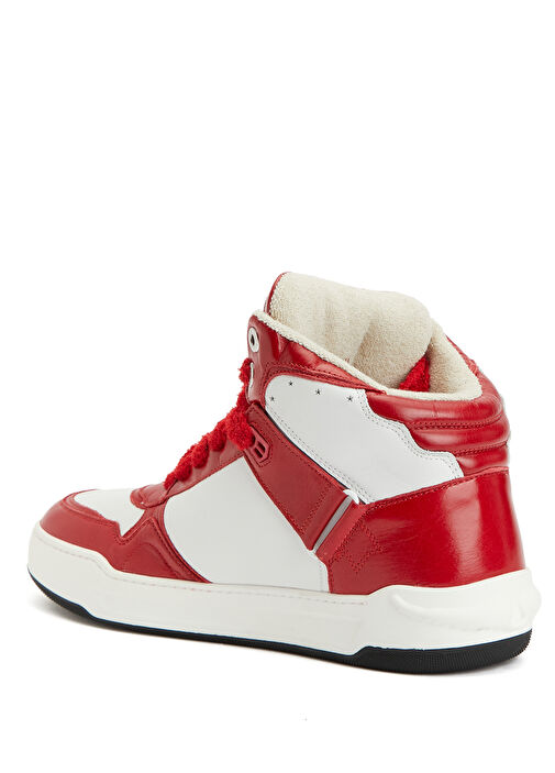 High Wings Kırmızı Beyaz Erkek Deri Sneaker - Görsel 4