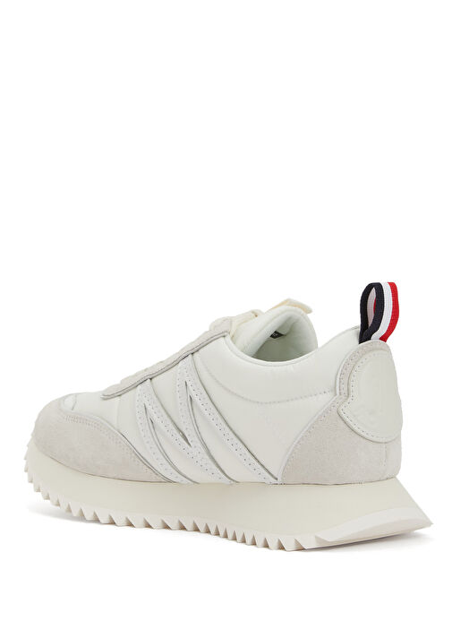 Kırık Beyaz Erkek Deri Sneaker - Görsel 4